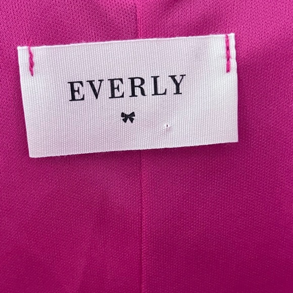 Everly Dress Slip Style Tank Top Pink with Ruffle Mini Skirt Lined W… - Picture 5 of 6